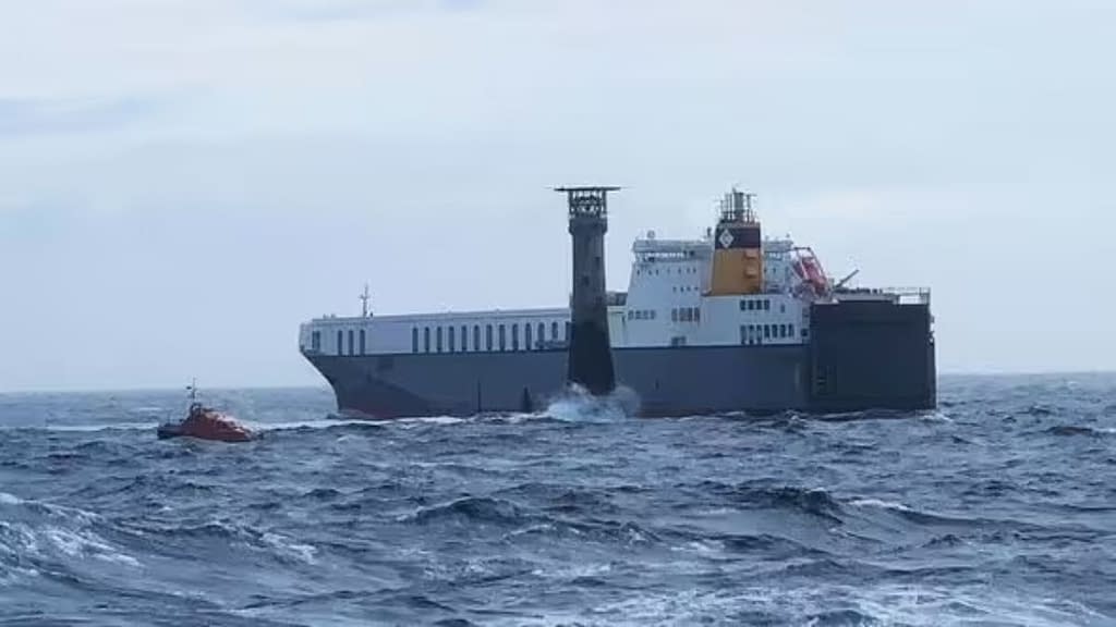 Cargo ship that left Cork rescued off the coast of the UK