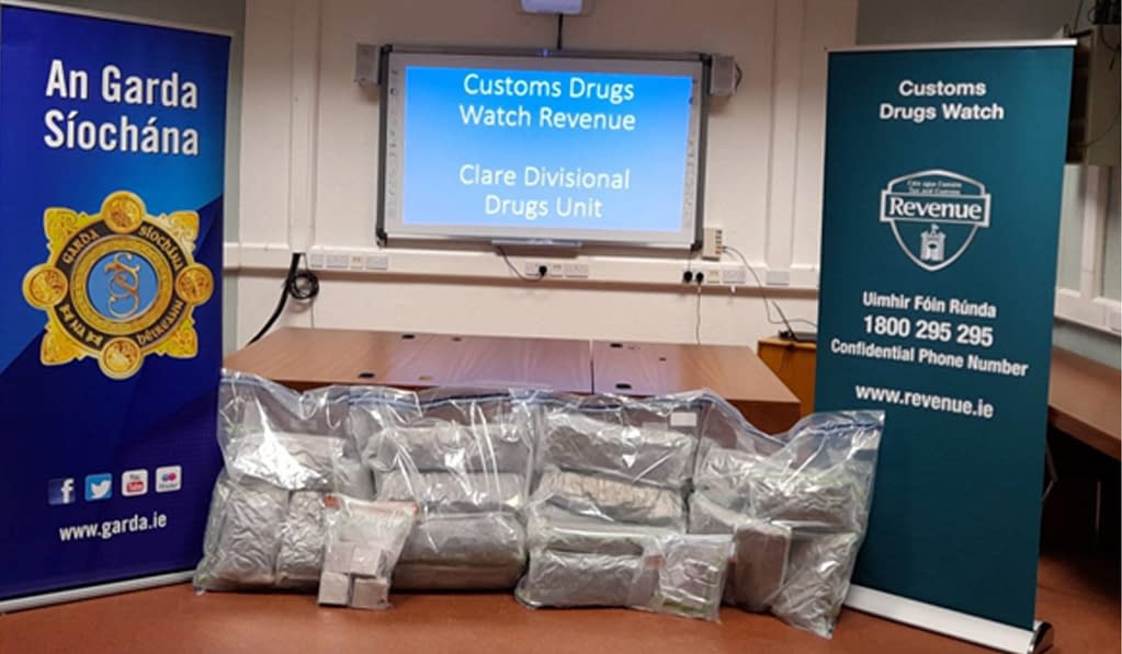 Woman (60s) arrested – €480,000 of cannabis seized at Shannon Airport