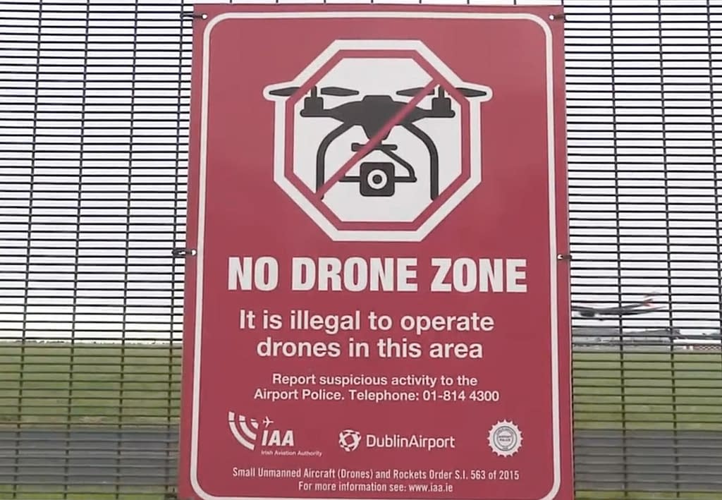 A man appeared in court, facing allegations of operating a drone in a “critical area” close to Dublin Airport.