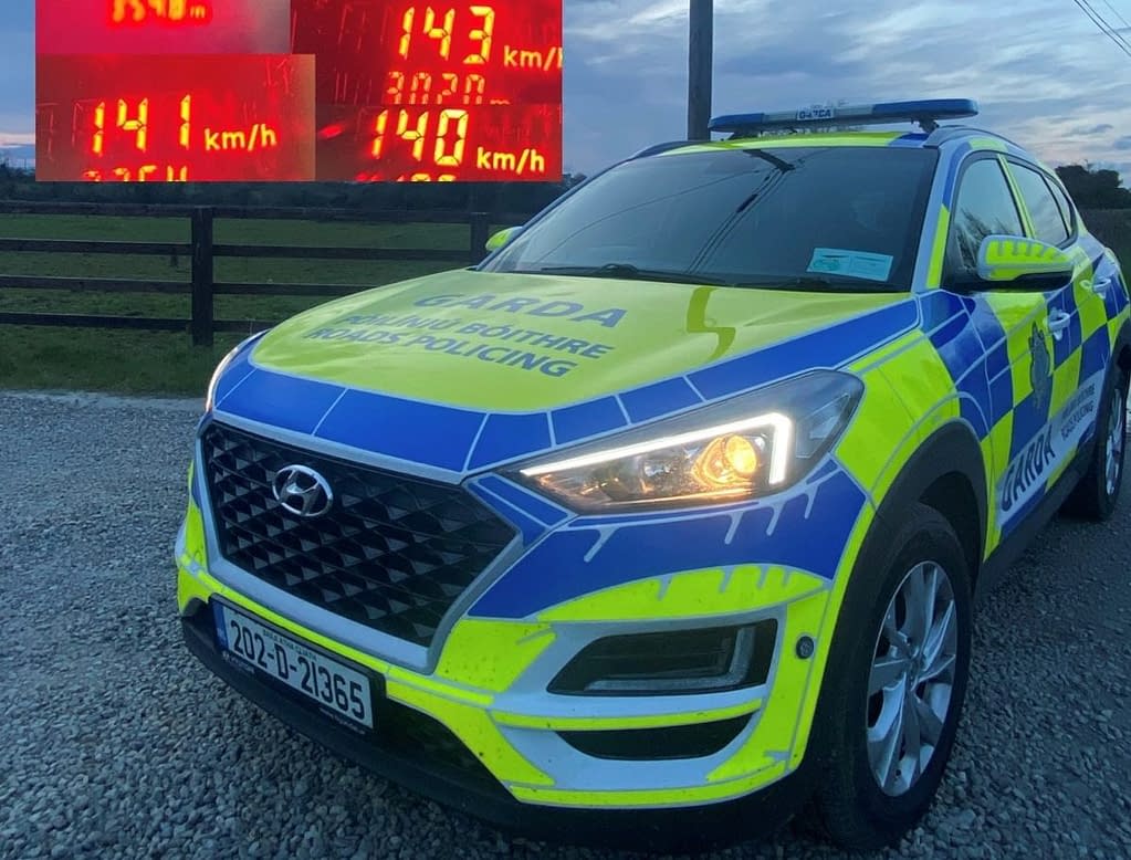 Garda – Tipperary, Offaly and Wexford Roads Policing caught a number of Speed Offenders