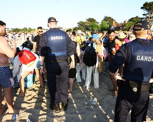 Garda carried out an “aggressive alcohol seizure” at Burrow Beach after a “brawl”