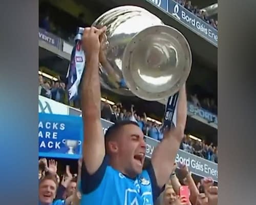Dublin celebrates victory over Kerry at Croke Park in the All-Ireland Football Finals