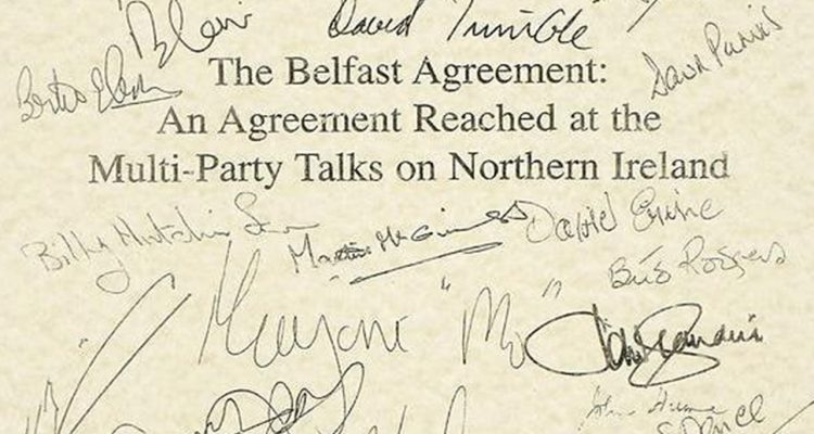 Good Friday Agreement document has been showcased in Belfast